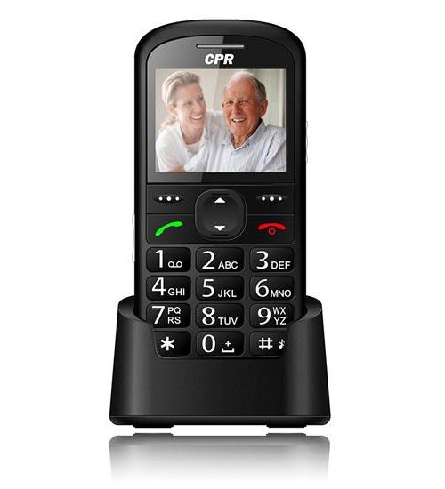 Téléphone portable grand clavier et bouton SOS d'assistance d'urgence - Téléphone mobile CS600 CPR Call Blocker