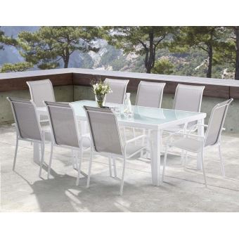 Wilsa Garden Salon De Jardin Design Aluminium 8 Personnes Sun