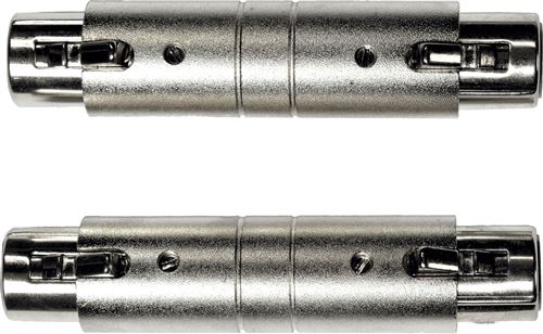2 Adaptateurs XLR femelle - XLR Femelle - Yellow Câble AD28