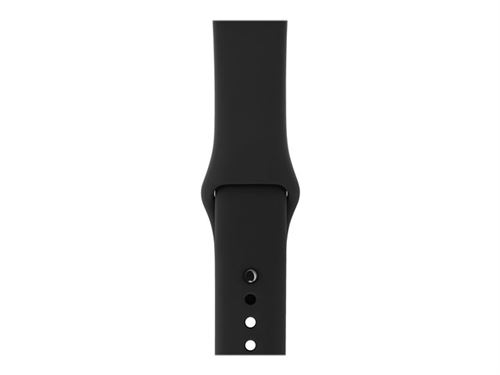 Apple Watch Series 3 42 mm Boitier en Aluminium Gris sideral avec Boucle Sport Noir Apple Watch Achat prix fnac