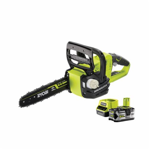 Tronçonneuse Brushless Ryobi 18V Oneplus - 1 Batterie 5.0 Ah - 1 Chargeur Rcs18X3050F