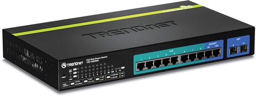 TRENDnet TPE-1020WS Commutateur 2 Ports Gigabit Ethernet Noir