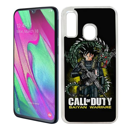 Coque pour Samsung Galaxy A40 -  Call Of Duty X Dragon Ball Saiyan Warfare