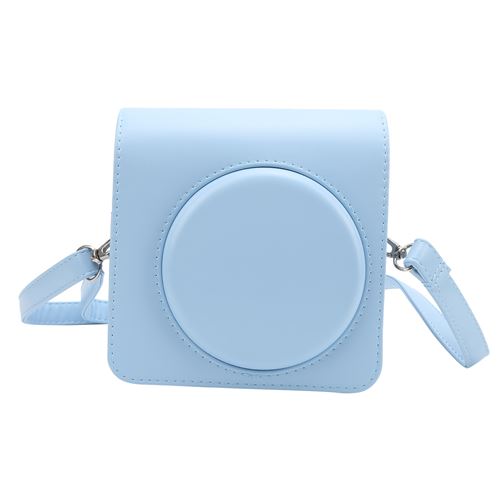 Étui de protection en cuir PU pour Instax SQUARE SQ1 - Bleu