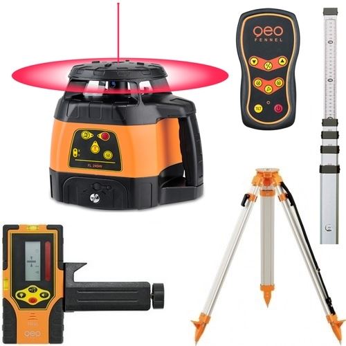 Laser rotatif auto GEO FENNEL FL245HV + trépied FS20 + mire TN14 - 244021-S01