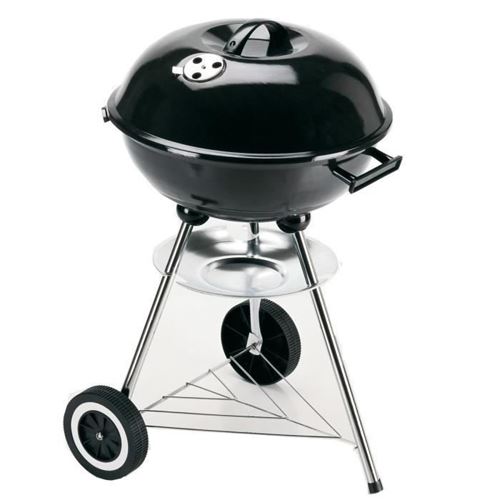 barbecue boule a charbon grill chef - acier - noir