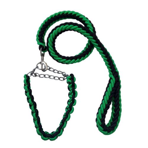 Meilleurs prix pour Laisse durable bicolor pour chien - Noir&Vert (Taille: XL)