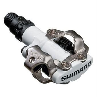 Pédales VTT SHIMANO PD-M520 - Blanc - Montage facile - Mixte - Adulte - 1