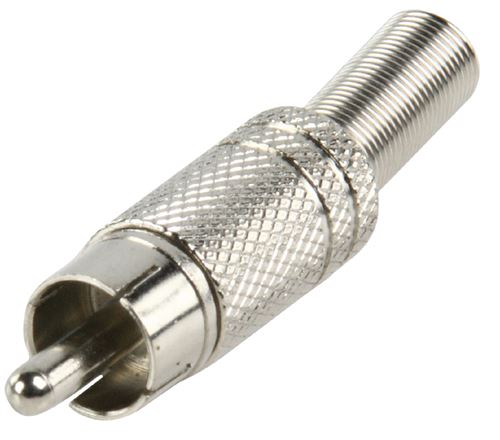 Valueline CC-010 Rca Plug + Prt. Métal Doré Rouge