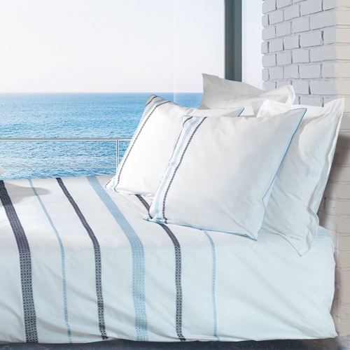 Housse De Couette Firenza Bleu 260x240 Garnier-Thiebaut