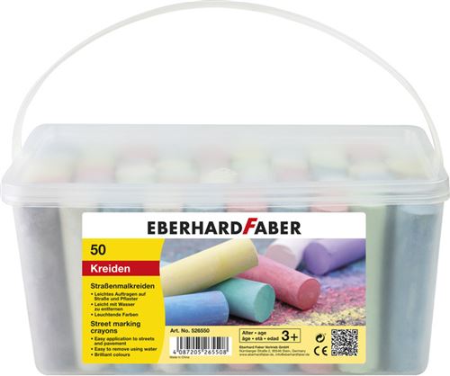 Eberhard Faber EF-526550 Craie De Pavé Avec 50 Craies