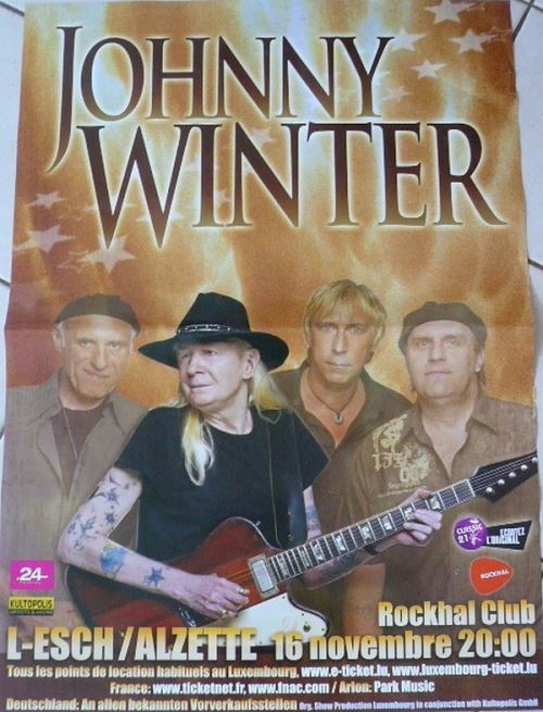 Johnny Winter - 70x100 cm - AFFICHE / POSTER