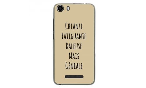 Coque souple pour Wiko Lenny 2 avec impression Motifs Chiante mais Géniale taupe