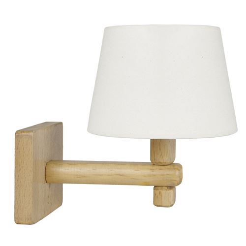 Applique goteborg 21x22 cm 20 w équivalent a 75 w beige 31460