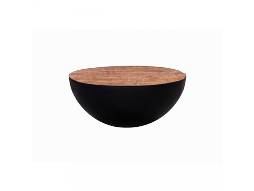 BOBOCHIC Table basse en metal BOWL Marron