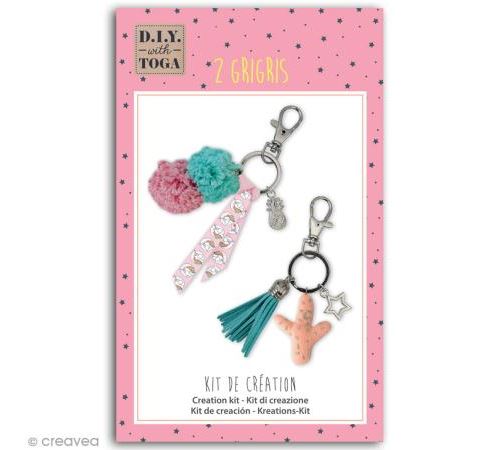 Kit porte-clés grigris Toga - Happy Days - 2 pcs