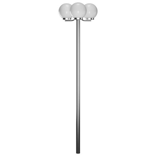Vidaxl Blanc Lampadaire De Jardin - Acier Inoxydable - Image 3