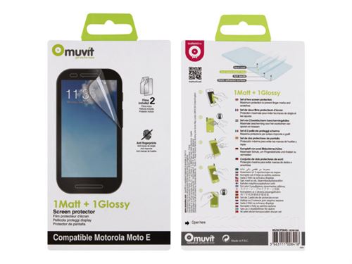 Muvit - Schermbeschermer voor mobiele telefoon - voor Motorola Moto E