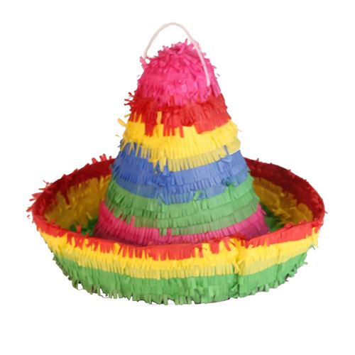 Amscan piñata sombrero multicolore 38 cm