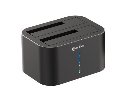 Station d'accueil USB Type C v3.1 GEN 2 pour disques durs GDPD07-GEN2-BK Connectland