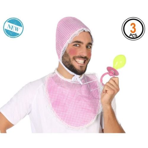 ATOSA - Panoplie EVJF/G - Bébé Rose Adulte