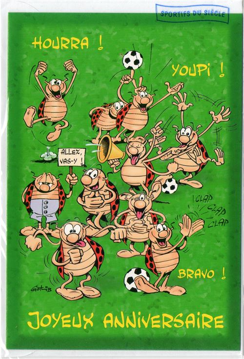 Carte D Anniversaire Enfant Sportif Football Gouter 32 Jeux D Eveil Achat Prix Fnac