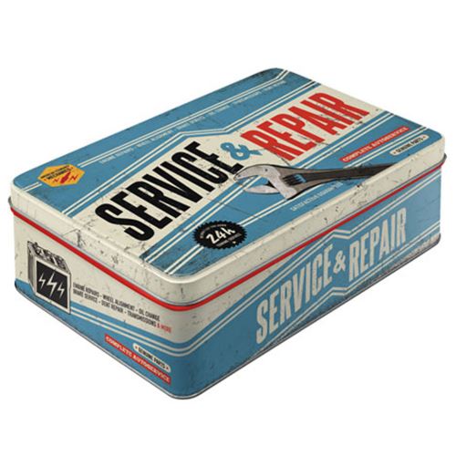 Grande boite Rétro bleue