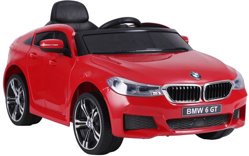 BMW X6 GT Voiture Electrique Enfant (2x25W), 106x64x51 cm - Marche av/ar, Phares, Musique, Ceinture et Télécommande parentale - Rouge