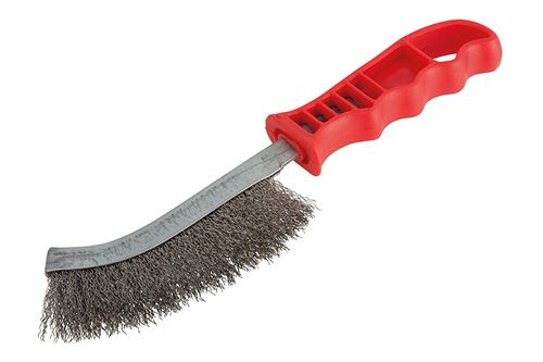 Brosse &agrave; main, acier fin, manche plastique 2717000 Wolfcraft