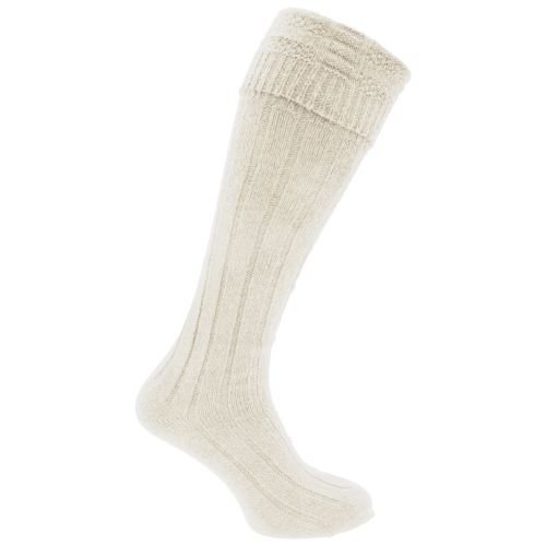 Chaussettes hautes écossaises (1 paire) - Homme (39-45 FR) (Crème) - UTMB442