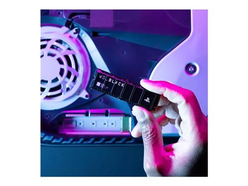 Disque SSD Interne WD_BLACK SN850P avec dissipateur pour PS5 1 To Noir