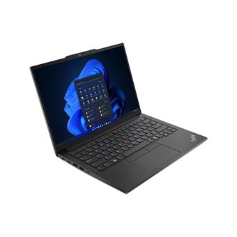Lenovo ThinkPad E14 Gen 6 21M7 - Conception de charnière à 180 degrés - Intel Core Ultra 7 - 155H / jusqu'à 4.8 GHz - Win 11 Pro - Intel Arc Graphics - 16 Go RAM - 1 To SSD TCG Opal Encryption 2, NVMe - 14" IPS 1920 x 1200 - Gigabit Ethernet - Wi-Fi 6