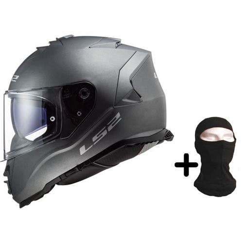LS2 Casque intégral Storm titanium mat + Cagoule