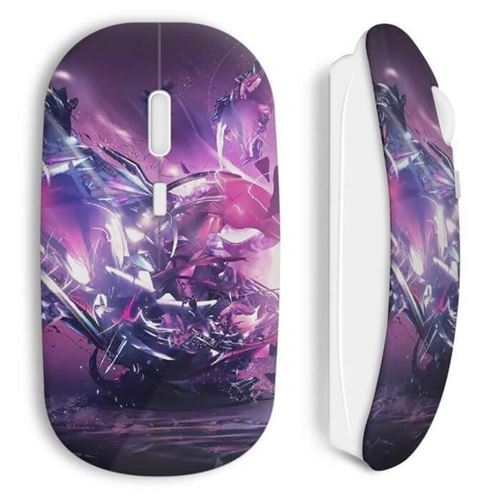 MANIACASE Souris Sans Fil Explosion Violette ()