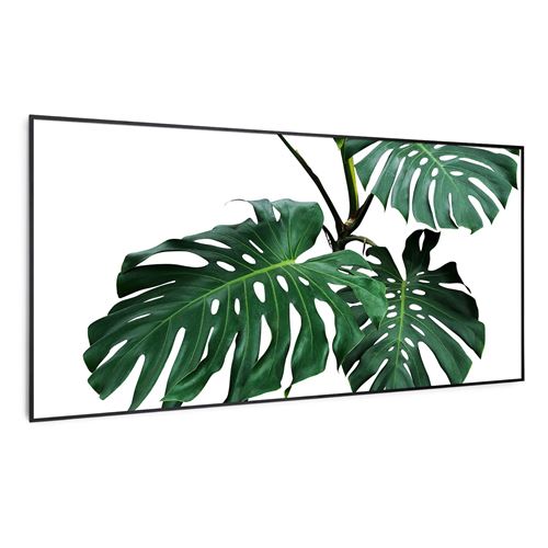 Radiateur infrarouge - Klarstein Wonderwall Air Art - Panneau chauffant - 120x60cm - 700W - Connecté - Feuilles vertes