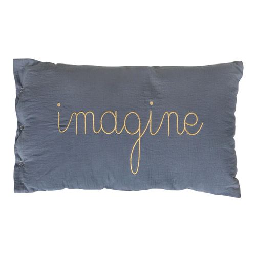 Non Communiqué Bleu Atmosphera For Kids - Coussin Déco "Lili" 30X50cm Gris