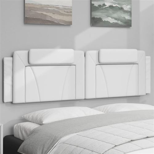 Cuscino Testiera Bianco 180 Cm In Similpelle - Vidaxl