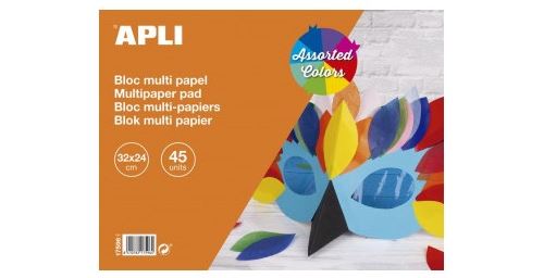 Bloc assortiment de papiers 32x24cm