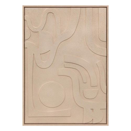 Non Communiqué Beige Atmosphera Créateur D'intérieur - Tableau Déco En Relief "Azra" 50X70cm