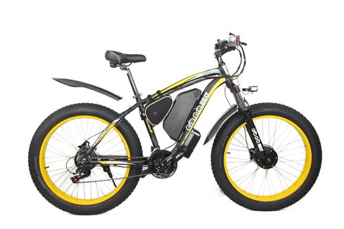 Vélo électrique GOGOBEST GF700, 50km/h,500W, Noir jaune