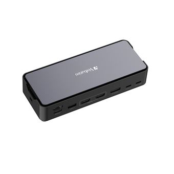 Verbatim Pro - Dockingstation - USB-C - 2 x HDMI, DP - SSD 256 GB - 1GbE - 100 watt - 1