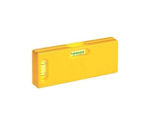 Déstock - Metrica - Niveau de poche en ABS jaune 105 mm - 33084