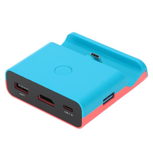 Adaptateur de convertisseur Vidéo HDMI pour Switch Bleu et Rouge