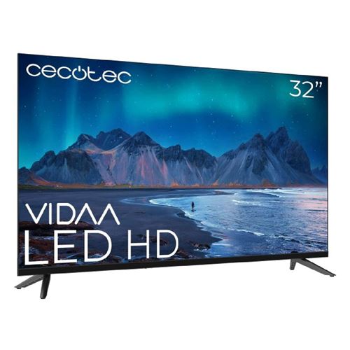Television led 32 pouces smart tv hd vidaa audio dolby alh50032 l.78.8 cm h.47.1 cm CECOTEC