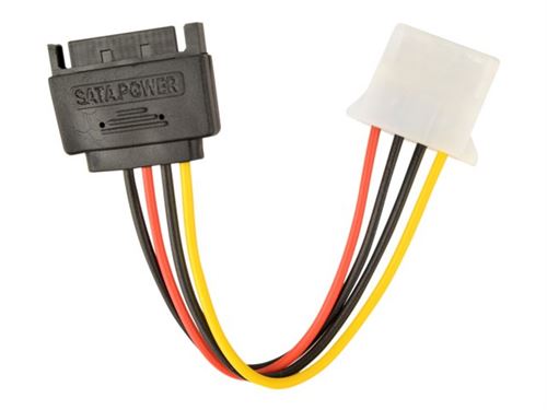 Cablexpert CC-SATA-PS-M - Adaptateur secteur - alimentation SATA (M) pour alimentation interne 4 plots (F) - 15 cm
