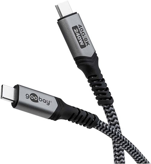 Non Communiqué Goobay Câble Textile Usb4 Type C (M/M)
