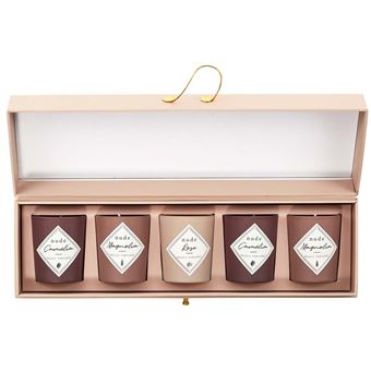 The Home Deco Factory - Coffret 5 bougies parfumées Nude - Achat & prix