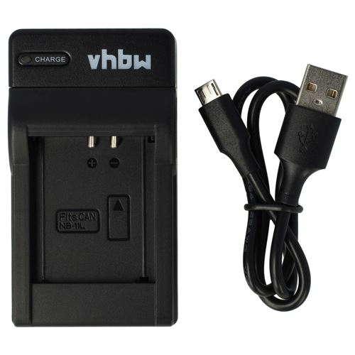 vhbw Chargeur compatible avec Canon PowerShot A3500 IS, A3400 IS, A4000, A3500, A4000 IS caméra caméscope action-cam + témoin de charge 4,2 V