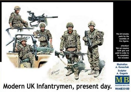 Modern Uk Infantrymen, Present Day - 1:35e - Master Box Ltd.