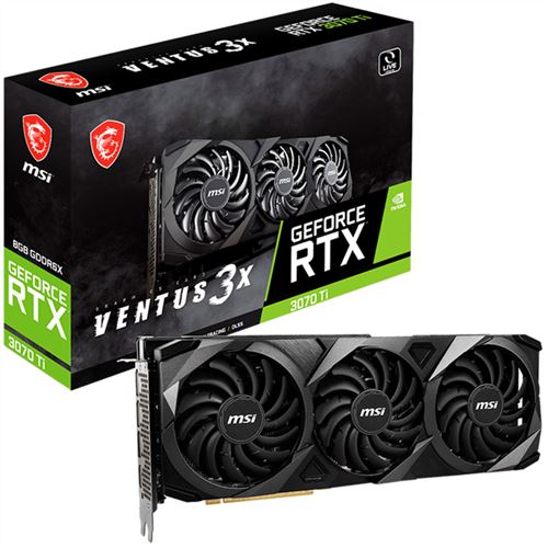 Carte graphique MSI GeForce RTX 3070 Ti VENTUS 3X 8G OC